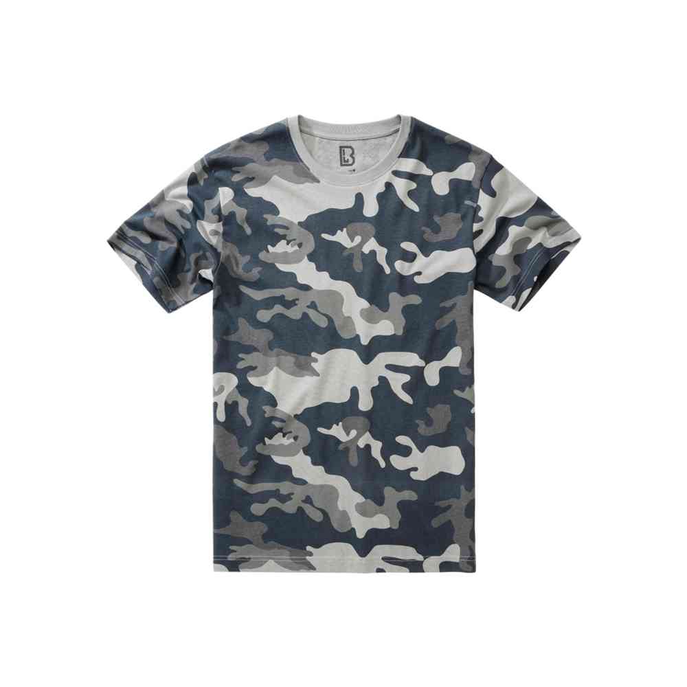 Brandit - Grey camo Herren TShirt - Grau